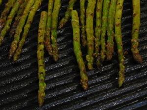 Grilling Prepared Asparagus
