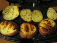 Potatoes Being Grilled